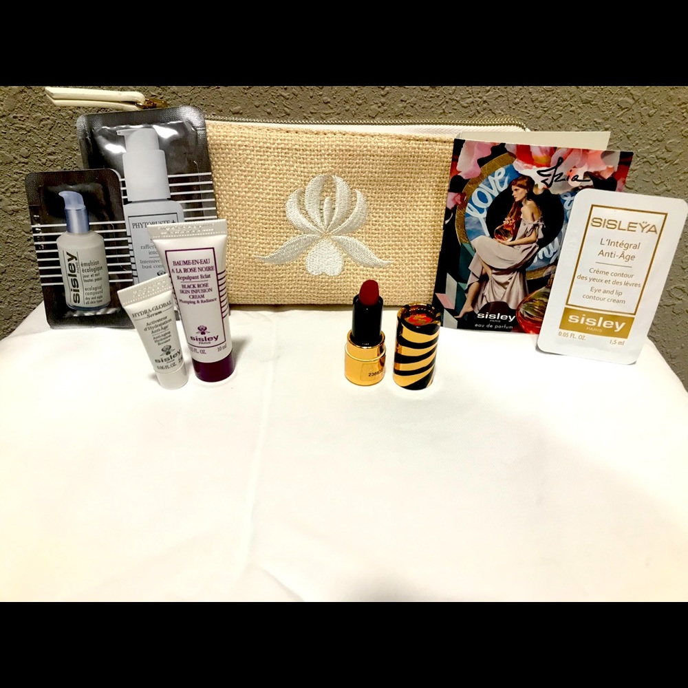 Sisley Paris 8 piece skincare travel set.
